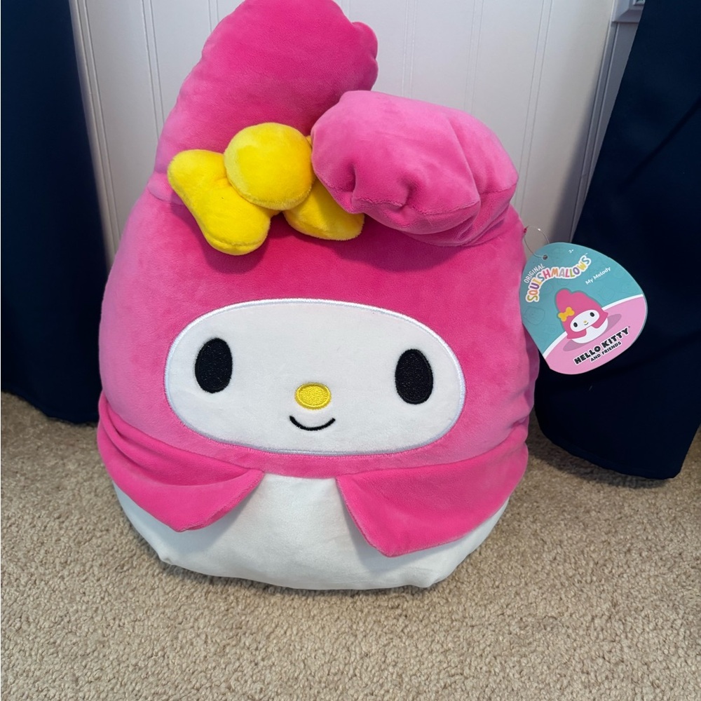 Sanrio Pink and Yellow My Melody Stuffed Animal